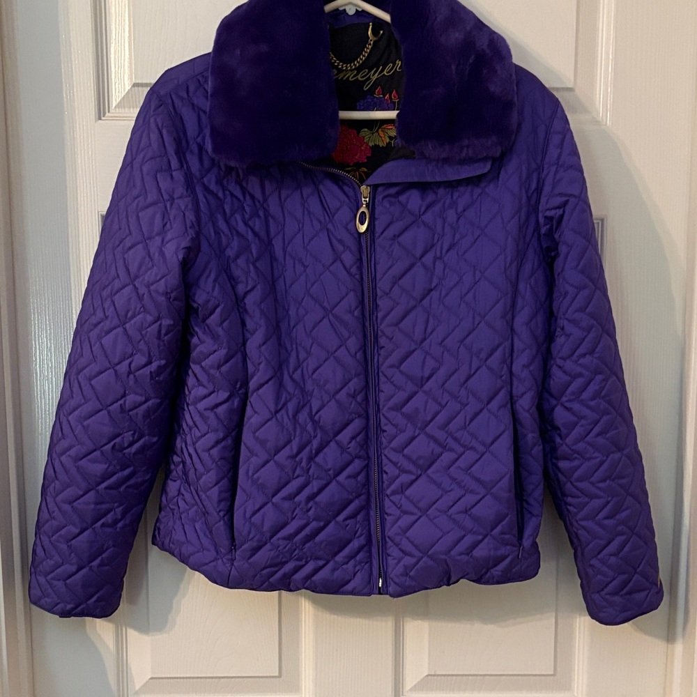 Purple Quilted Women’s “Thermolite”Jacket made by Obermeyer. Size 10.